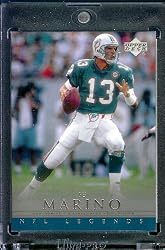 2000 Upper Deck Legends # 33 Dan Marino Miami Dolphins Football Card - Mint Condition - Shipped In Protective ScrewDown Display Case!