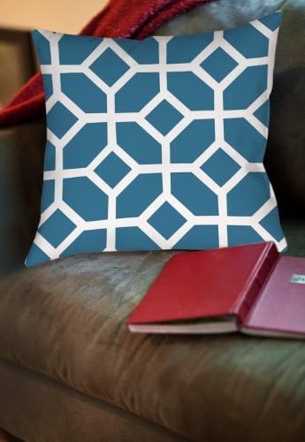 Thumbprintz Square Throw Pillow, 20-Inch, Diamond Links