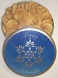Gourmet Food : Scott's Cakes 2 1/2 lb. Snicker Doodle Cookies in a Large Snowflake Tin