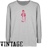 Austin Peay State Governors Youth Ash Distressed Logo Vintage T-shirt-