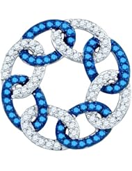 0.33CTW BLUE DIAMOND FASHION PENDANT