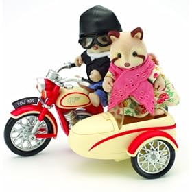 Sylvanian Families Motorcycle and Sidecar
