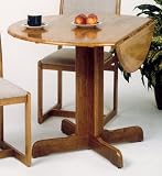 Home Elegance 100AD Oak Round Dining Table