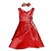 SIZE XL (24M) - Baby Girls Christmas Dresses Red Satin with Rhinestuds (Baby and Toddler Size 3M to 24M)
