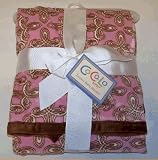 Cocalo Pink & Brown Luxury Baby Girl Blanket