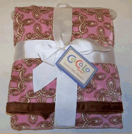 Cocalo Pink & Brown Luxury Baby Girl Blanket product image