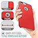 iPhone 7 Plus Case - MoKo Premium Ultra Slim Flexible Silicone Bumper Gel Shock Absorbing Scratch Resistant Protective Soft Touch Back Cover for Apple iPhone 7 Plus 5.5 Inch (2016), RED