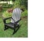 Outdoor Patio Adirondack Rocker Chair - Black