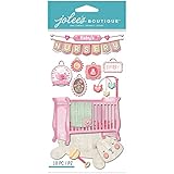 Jolee's Boutique Dimensional Stickers, Baby Girl Nursery