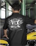 Honda Collection VTX Long Sleeve T-Shirt , Color: Black, Size: Md, Size Segment: Adult 9158-HTR003