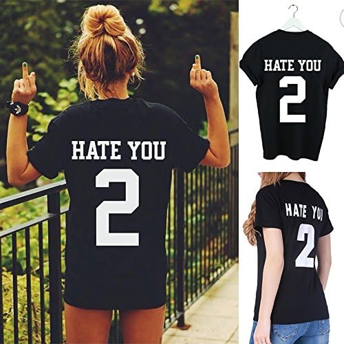 winter Hate You 2 Tumblr Blogger Hipster Black T-Shirt Top Shirt M