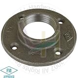 NUSET 1 1/2 Malleable Black Iron Round Flange (B321-40)