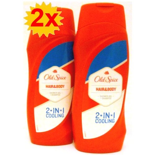 2er Pack Old Spice Hair & Body Showergel 2IN1 Cooling - Shampoo + Duschgel in einem 250ml Preisvergleich
