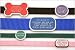Collar Tag - Rectangle Shape Pet ID Tag. Custom engraved cat and dog ID tags. Our pet safety tags are stylish and silent! The pet id tag attaches flat to any collar and is available in 12 colors with 3 shapes and sizes.
