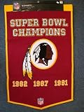 Washington Redskins Super Bowl Champions Wool Banner - NFL Flags/Banners