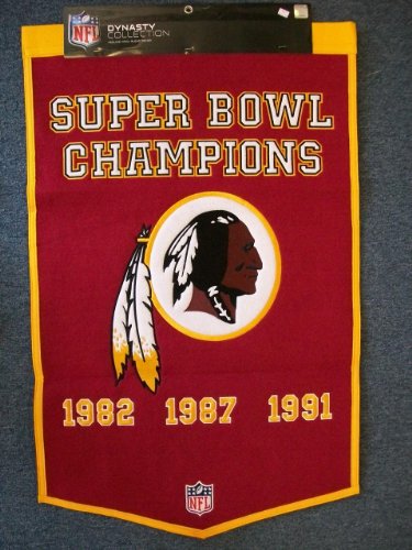 Washington Redskins Super Bowl Champions Wool Banner - NFL Flags/Banners