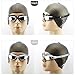 Adult Swim Goggles Mirrored Anti Fog Uv Protection Waterproof with Free Case and Ear Plugs for Swimming, Quick Adjusting Silicone Head Strap Flexible Nose Bridge Tinted Lenses Comfortable for Men Women Youth Black