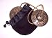 Chimes, Tingsha; (Buddhist 8 Auspicious Signs) Embossed including pouch