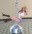 Stripper Pole Dancer Girl Brunette Cowgirl Jody Dash Ornament by cling