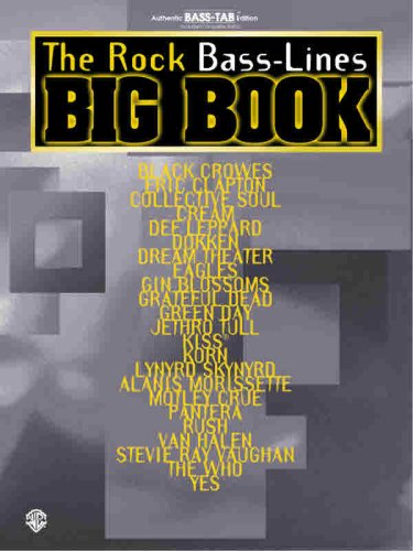 The Rock Bass-Lines Big Book: Authentic Bass TAB (Guitar Big Book Series)