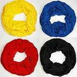 LEICHTER SCHLAUCHSCHAL UNI FR�HLING/SOMMER VERSCHIEDENE FARBEN DAMEN TUCH HALSTUCH UNI