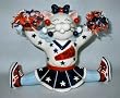 Amy Lacombe Whimsiclay Cheerleader Cat Heather