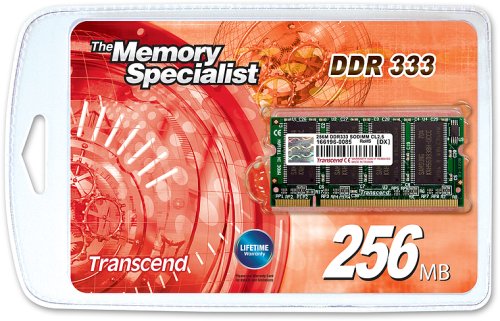 Transcend TS333N-256 Arbeitsspeicher 256MB 200pin DDR333 SO-DIMM CL 2.5 - DX Preisvergleich