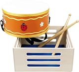New Classic Toys 0402 Ladybug Drum (Wooden Box)