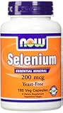 NOW Foods Selenium 200 mcg VCaps, 180 ct