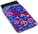 BUILT Kindle Fire Neoprene Twist Sleeve, Summer of Love, Indigo