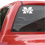 Michigan Wolverines 8x8 White Team Logo Decal