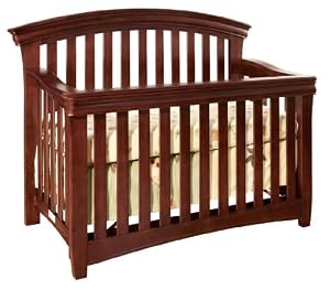 Westwood Design Stratton Convertible Crib with Guard Rail, Virginia Cherry