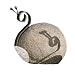 Ancient Graffiti Large Metal Snail Natural River Stone with Wire
