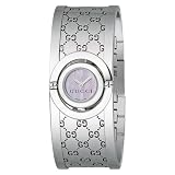 Gucci Women`s YA112513 Twirl Small Steel Bangle Pink MOP Dial Watch