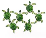 Sextuplets Sea Turtles Enamel & Silver Pin