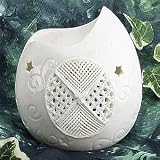 White Shell Shape Collectible Porcelain Oil Burner Aromatherapy Decor