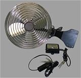 6 Two Speed HD Pivoting Automotive Fan Chrome Finish