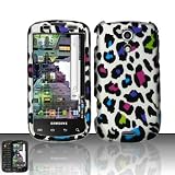Best Price Rubberized Silver Black Pink Blue Purple Green Colorful Leopard Snap on Design Case Hard Case Skin Cover Faceplate for Sprint Samsung Galaxy S Epic 4 4g + Cell Phone Bag