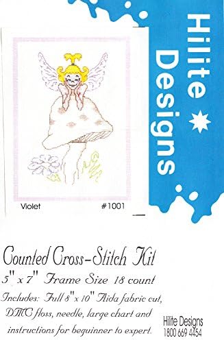 Hilite Design #1001 Violet Counted Cross Stitch Kit
