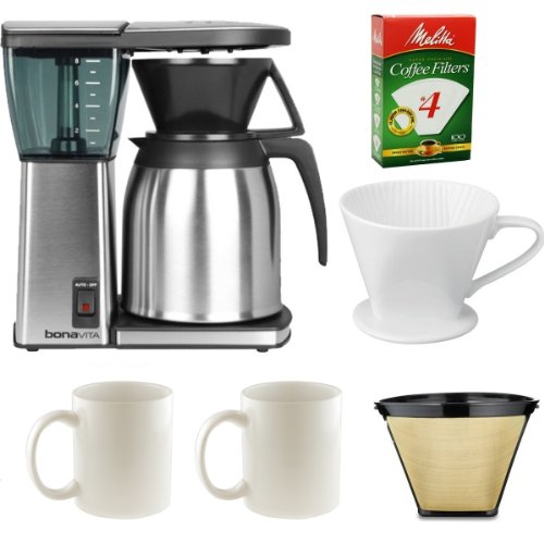 Bonavita BV1800TH 8 Cup Coffee Maker With Thermal Carafe Gold Tone