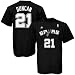 Search : adidas San Antonio Spurs #21 Tim Duncan Youth Black Game Time T-shirt
