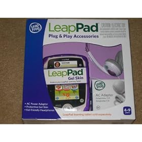 Leap Frog LeapPad Plug &amp; Play Accessories Exclusive Purple Gel Skin, AC Adapter and Headphones: Toys &amp; Games