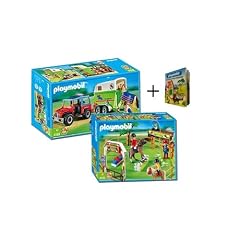 PLAYMOBIL� 4189 - Gel�ndewagen und 4185 - Springplatz und Minibuch