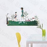 Golf Girl - Wall Decals Stickers Appliques Home Decor