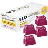 Xerox Phaser 8560 Compatible Magenta 108R00724 Pack of 4 Solid Ink ColorStix Cartridge by LD Products