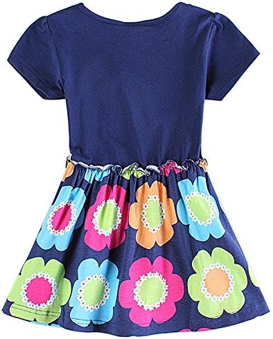Tingyao Pig peppa Children's Dress Pepe Pig Cartoon Skirt,Blue,2-3y