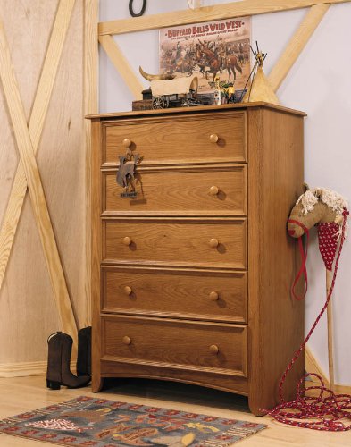 Lea My Place Kids 5 Drawer Chest in Maple Finish