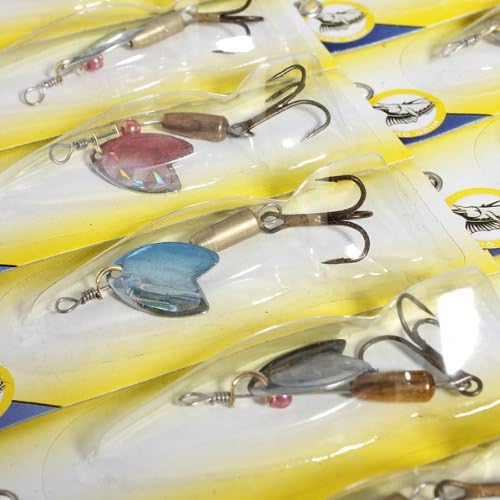 Fishing Lures Spinner Baits Assorted Trout Metal Tackle Hook-30pcs
