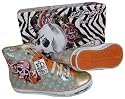 Ed Hardy Highrise Chucks Lack Pirate Skull