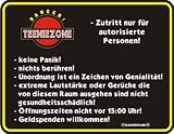 Blechschild - Teeniezone (17x22cm)